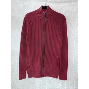 Giordano Full Zip Ribbed Knit Cardigan Sweater